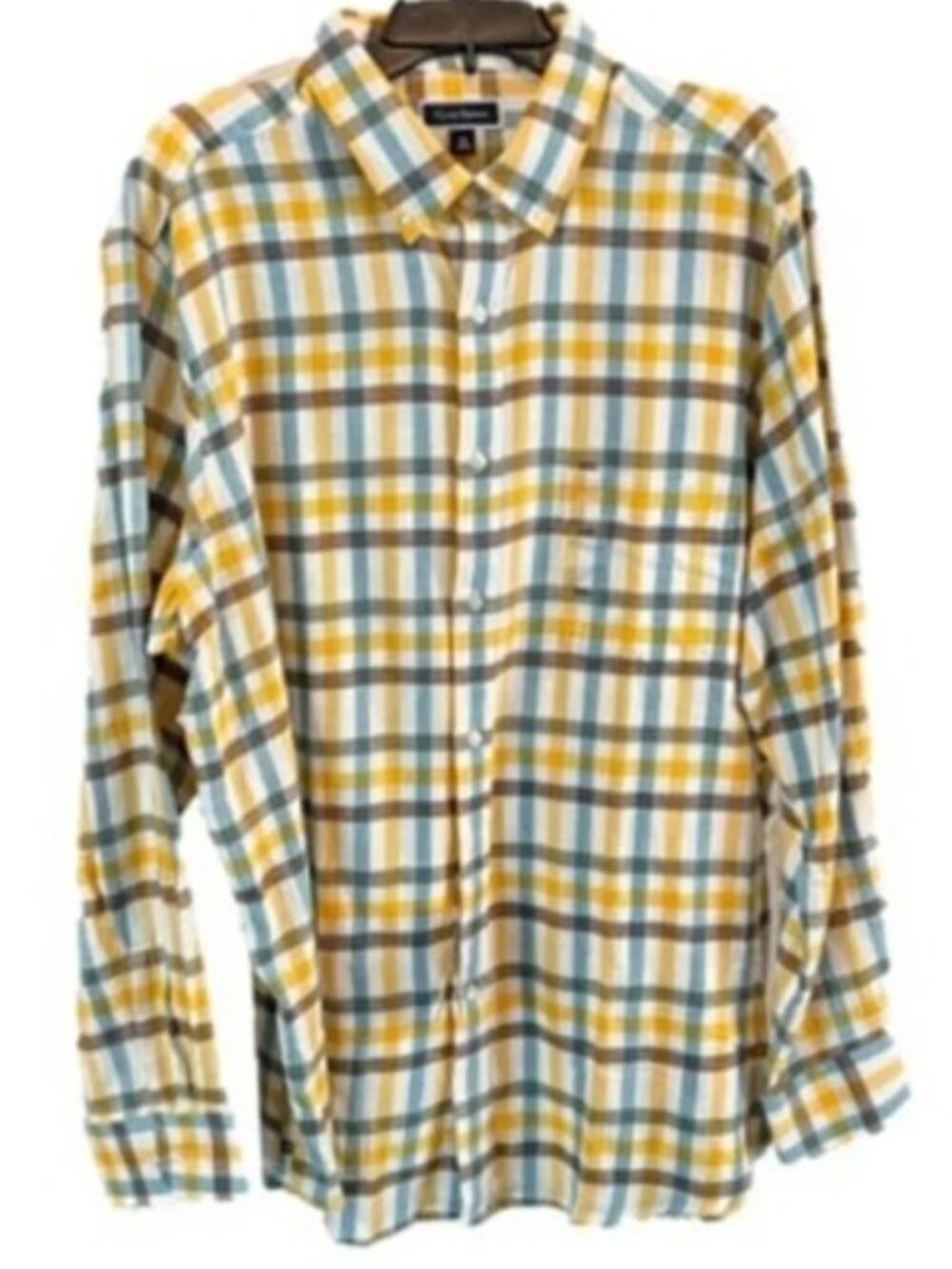 Club Room Men's Cotton Flannel Button-Down Shirt